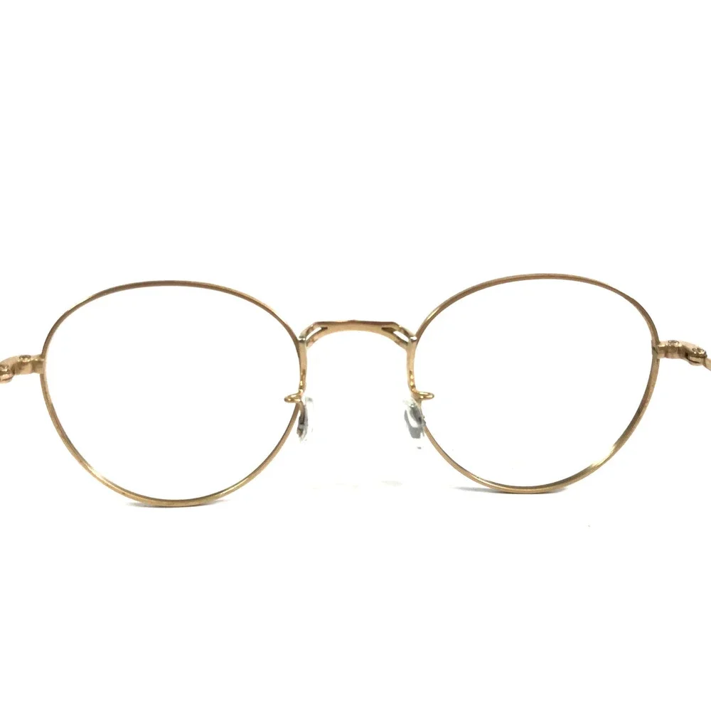 Oliver Peoples Eyeglasses Frames OV7018T Hanlon G Shiny Gold Wire Rim 49-21-145